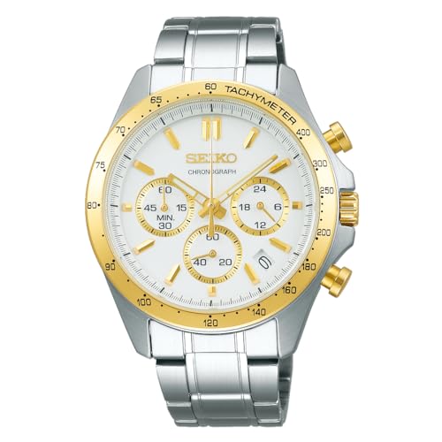 [セイコーウォッチ] 腕時計 セイコー セレクション クオーツクロノグラフ(横三ツ目) SBTR024 メンズ シルバー